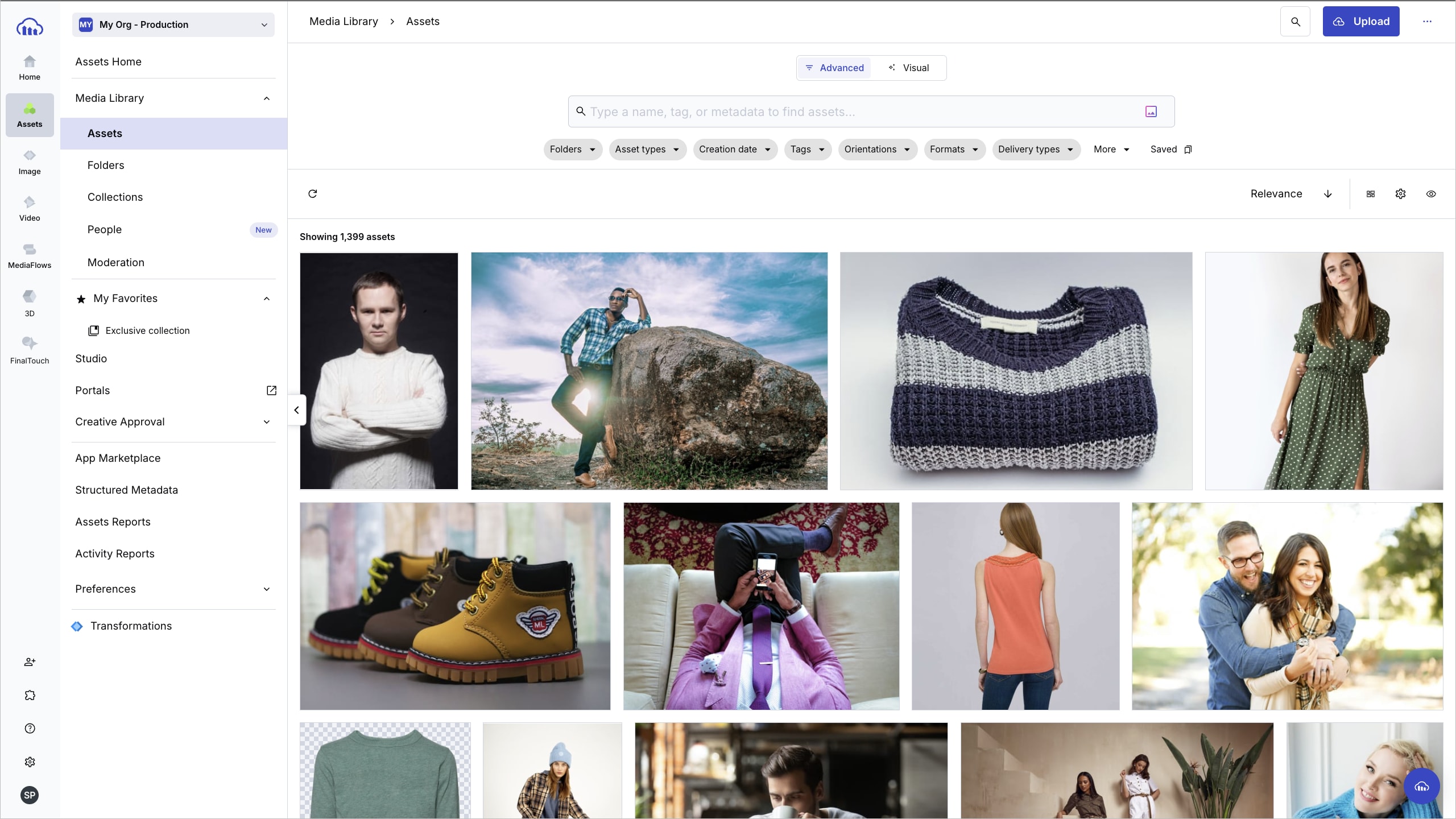Media Library - Cloudinary Console